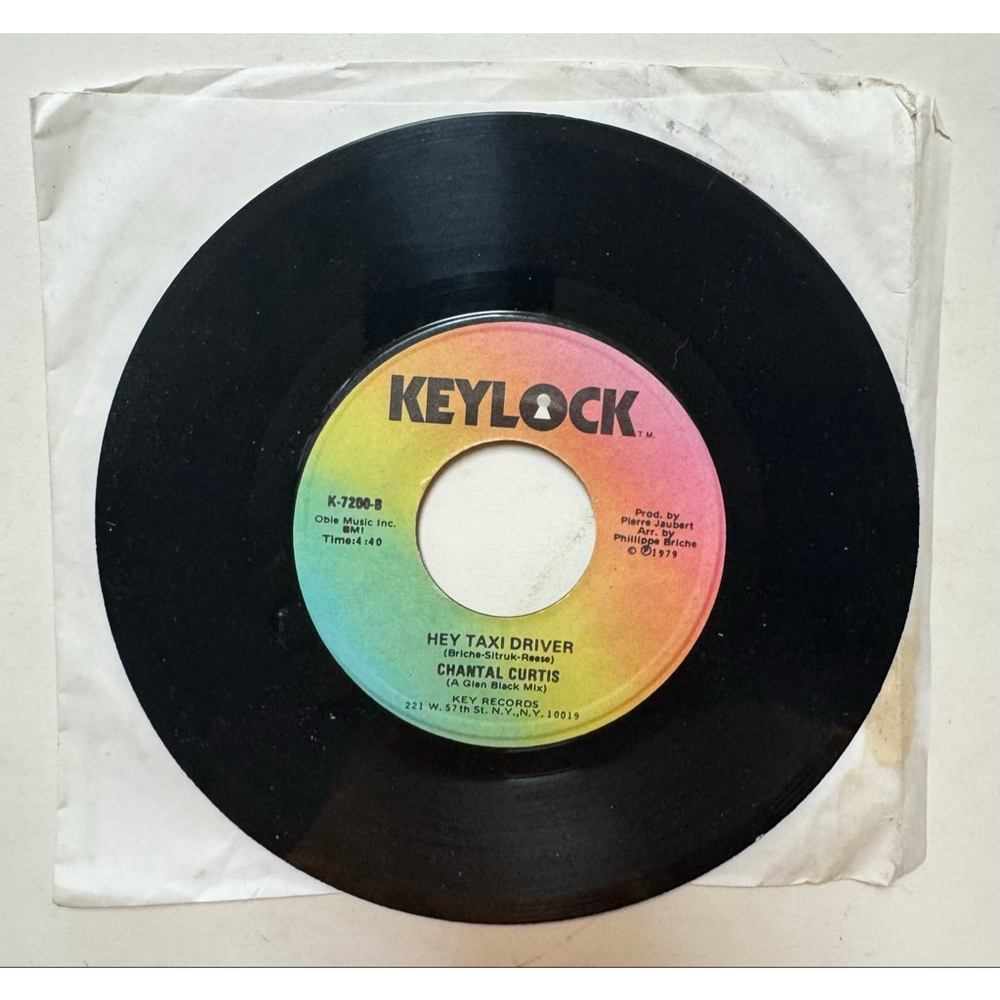 1979 keylock Records 45 RPM Chantal Curtis “Get Another Love”
